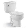 Aquacubic Sanitary Ware wc toilet de salle de bain plancher monté en céramique deux pièces en deux pièces siphon rinçage double florh